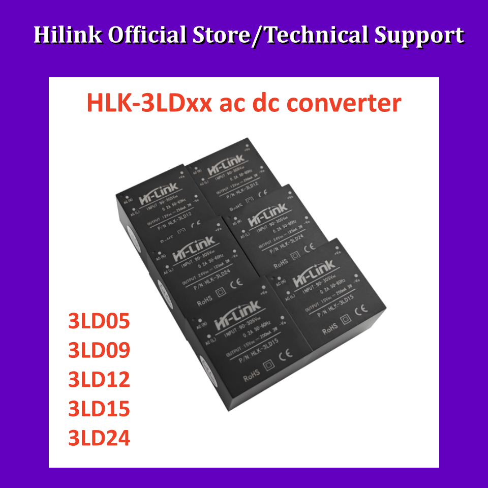 Ac Power Supply - Hi-Link HLK-3LD05/12 3W Ultra Small AC-DC