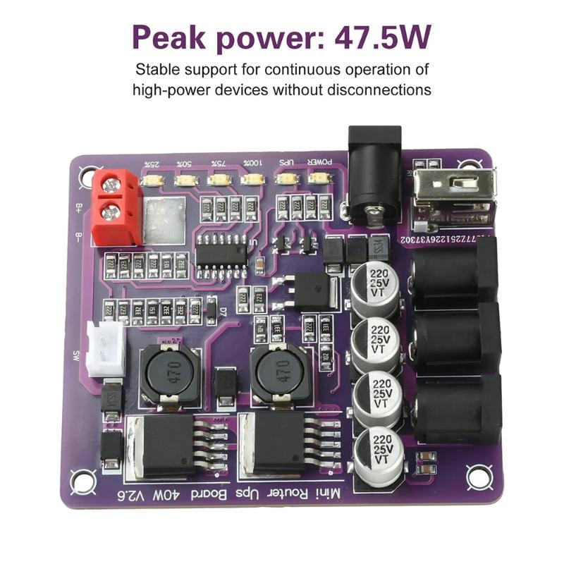 Mini Router UPS Board 40W Batt - огляд і ціна Power Supply 12V