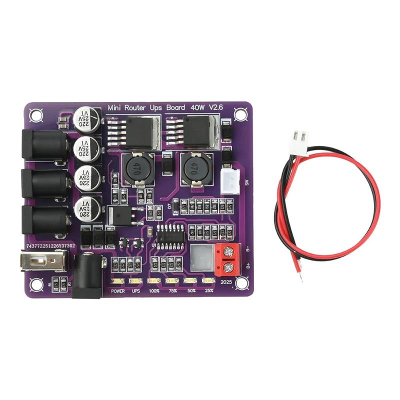 Mini Router UPS Board 40W Batt - огляд і ціна Power Supply 12V