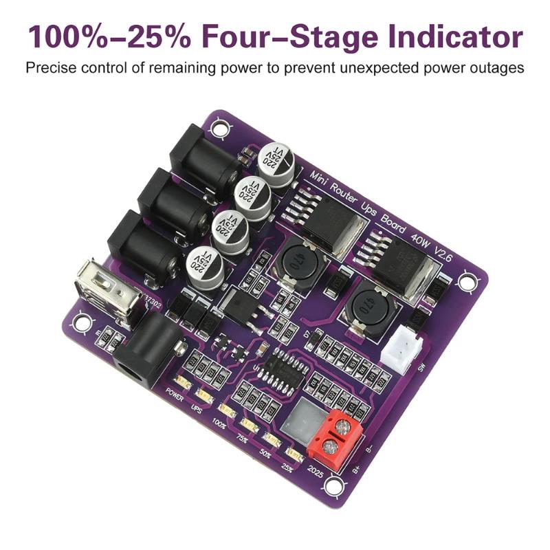 Mini Router UPS Board 40W Batt - огляд і ціна Power Supply 12V