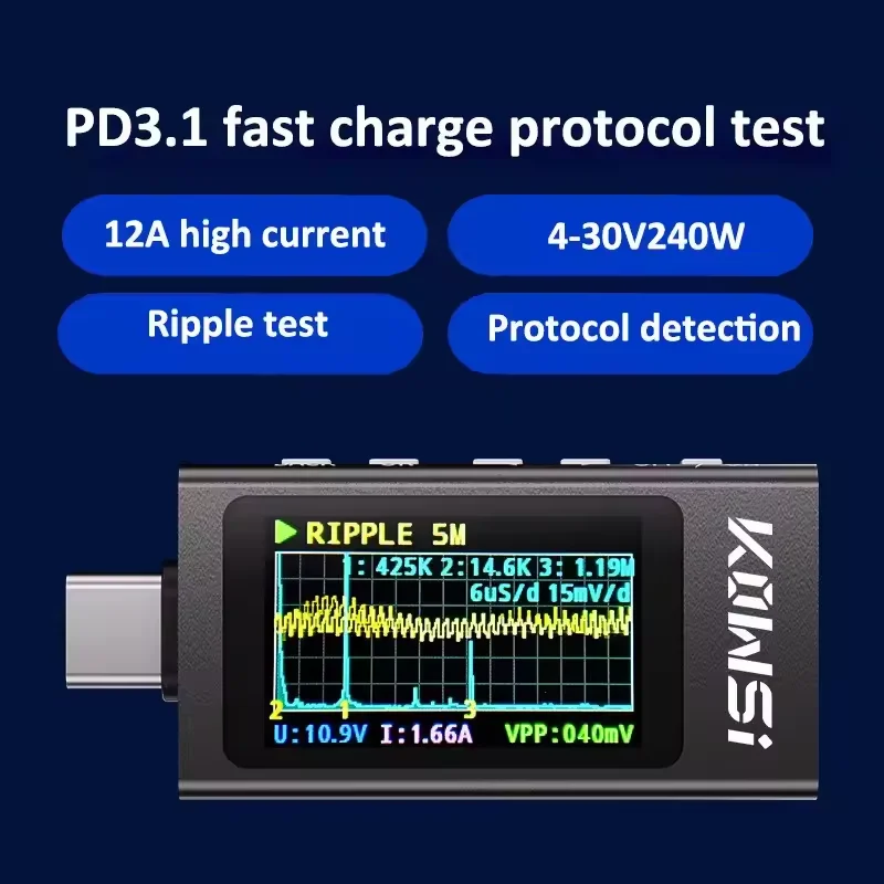 KWS-X1 Type-C Current and Volt - огляд і ціна Power Supply Tester