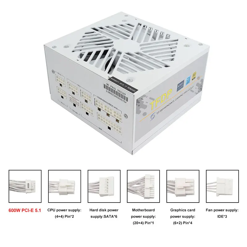 White 750w 850w 1000W 1200W Wa - огляд і ціна Power Supply 750W