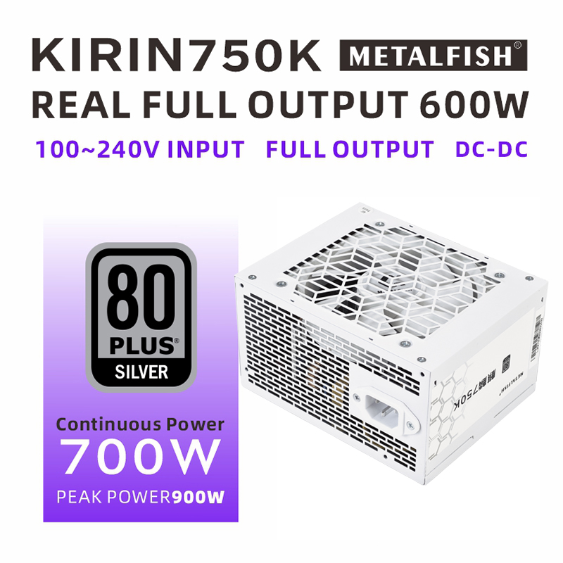 METALFISH KIRIN750K White Chas - огляд і ціна Power Supply 750W